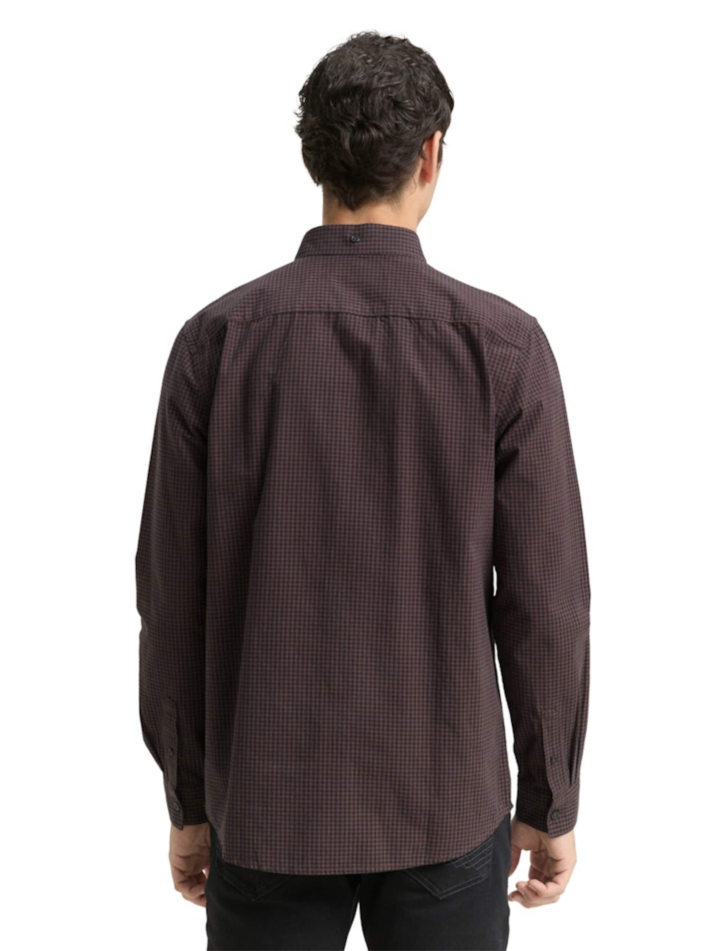 TOM TAILOR Regular fit Риза в кафяво