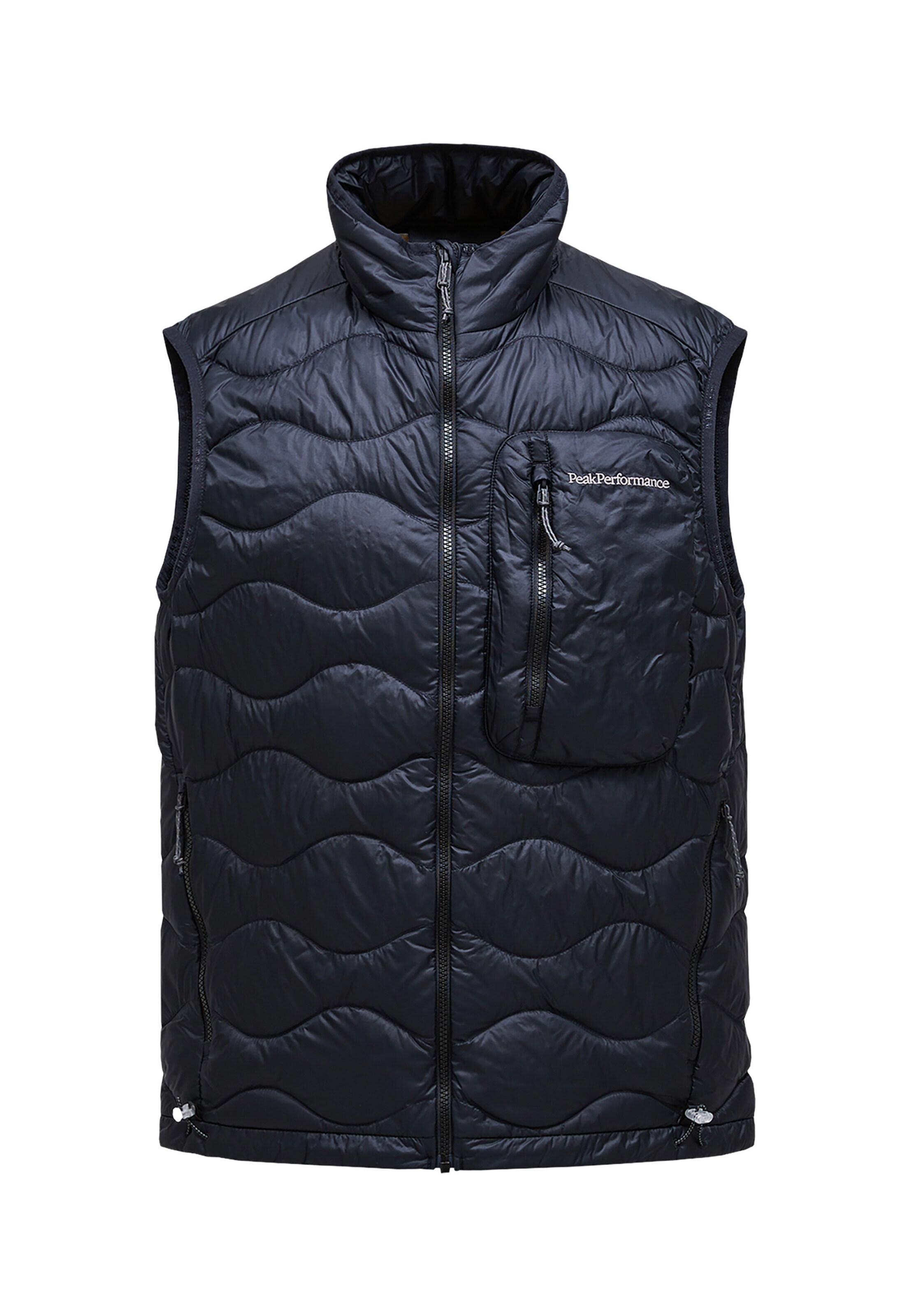 PEAK PERFORMANCE Bodywarmer in Zwart: voorkant