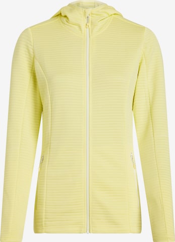 MCKINLEY Athletic Fleece Jacket 'Aami' in Yellow: front