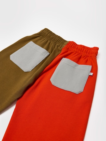 Maru + Bo Wide Leg Bukser 'TWO-TONE STRAIGHT LEG SWEATPANTS' i brun
