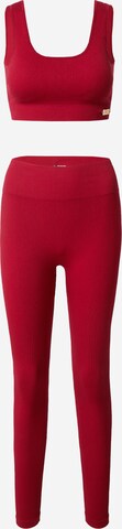 Misspap - Ropa para correr en rojo: frente