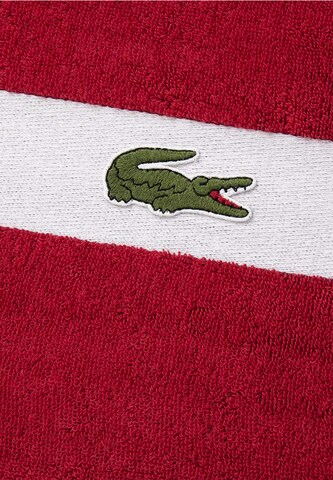 LACOSTE Shower Towel in Red