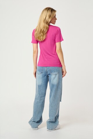 Kaffe T-shirt i rosa