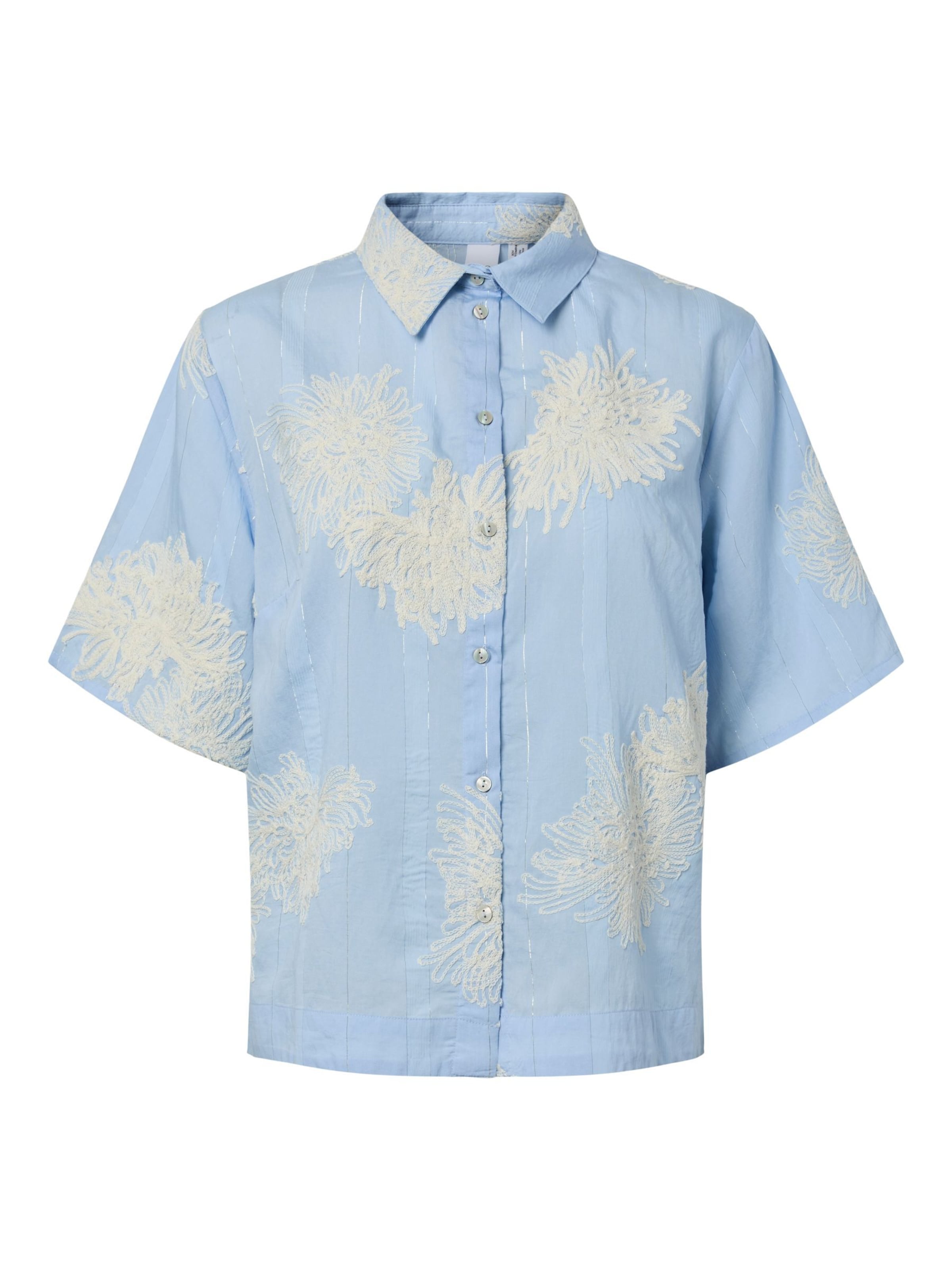 Camicia da donna di YAS in blu: frontale