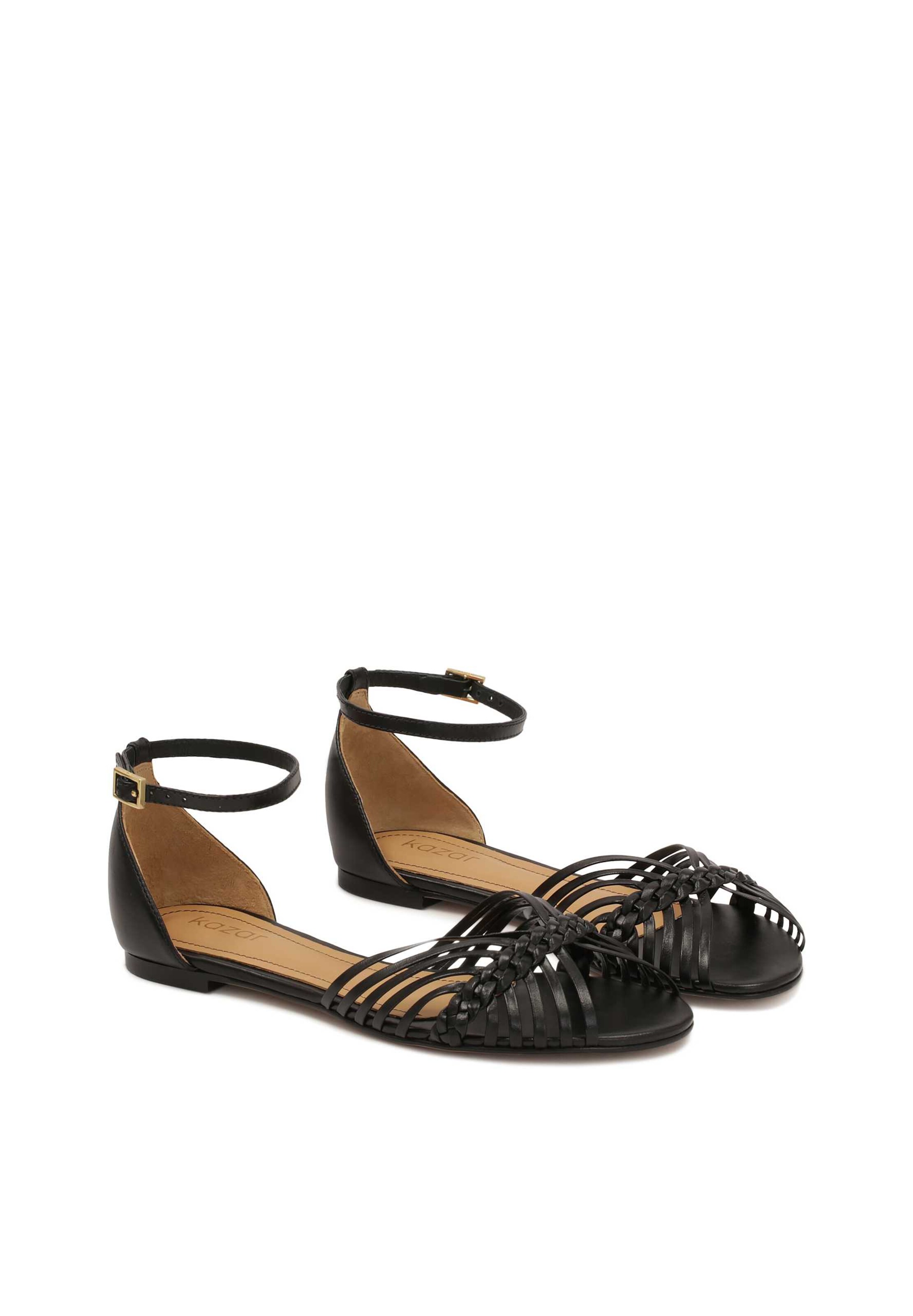 Sandales à lanières Kazar en noir