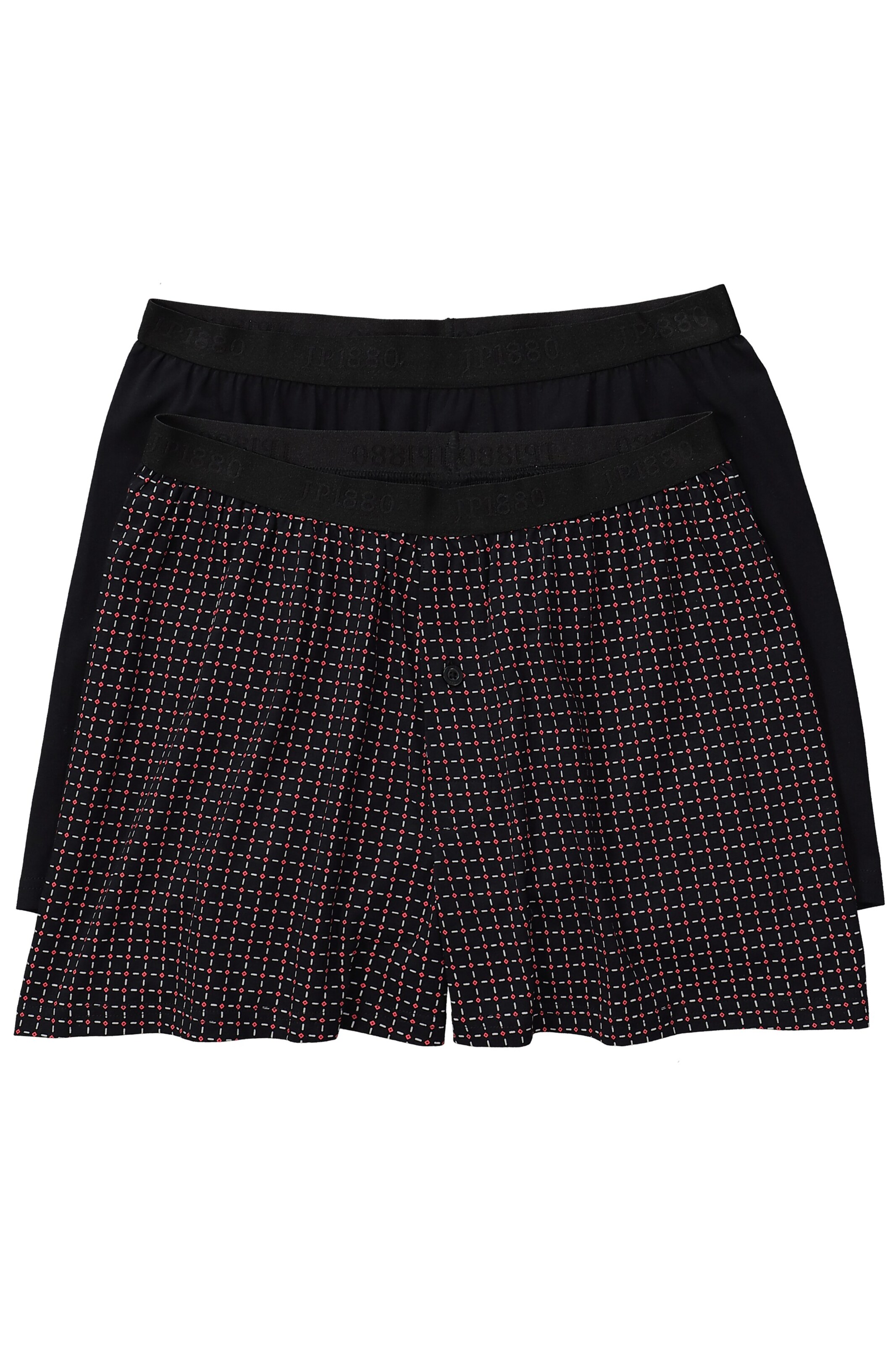 JP1880 Boxershorts in Zwart: voorkant