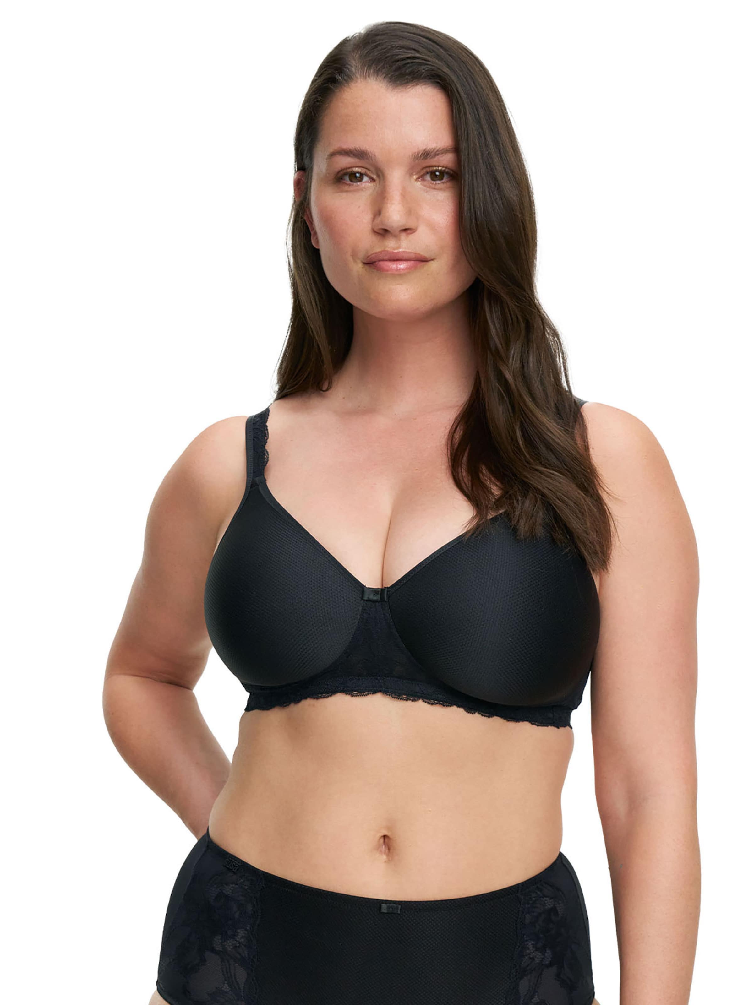 SUSA T-shirt Bra 'Porto' in Black