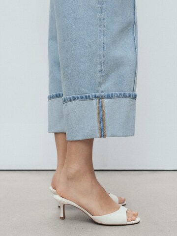 MANGO Wide Leg Jeans 'GALA' i blå