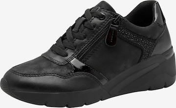 JANA Schnürschuh in Schwarz: Vorderseite