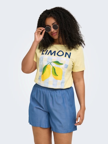 ONLY Carmakoma Футболка 'CARINES' в Желтый: спереди