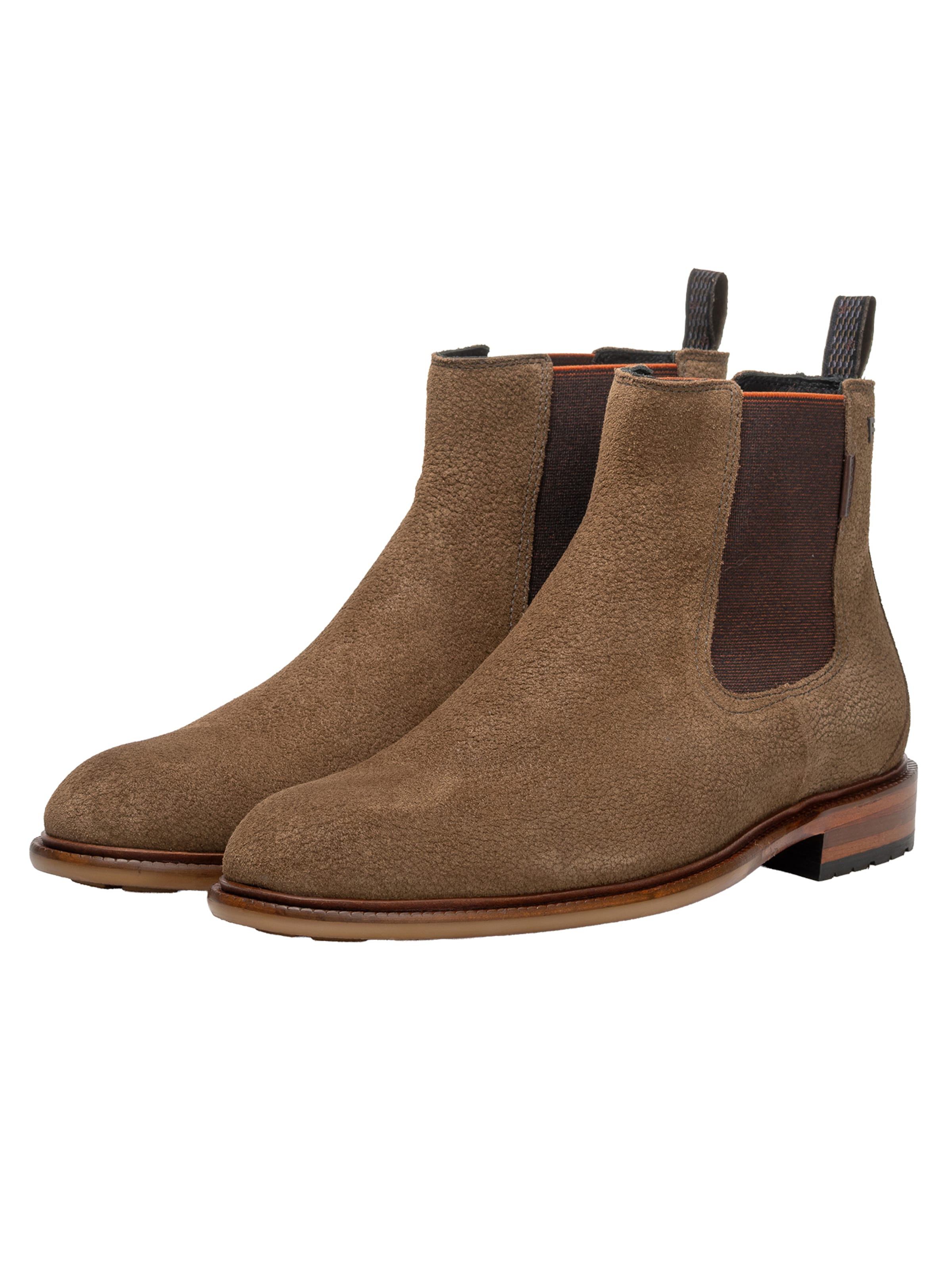 Floris van Bommel Chelsea boots 'De Normer 02' in Bruin