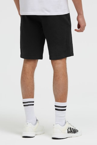 CAMP DAVID Regular Sweatshorts mit Label Print in Schwarz