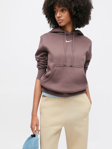 Nike Sportswear Wide Leg Hose 'PHNX FLC' in Braun