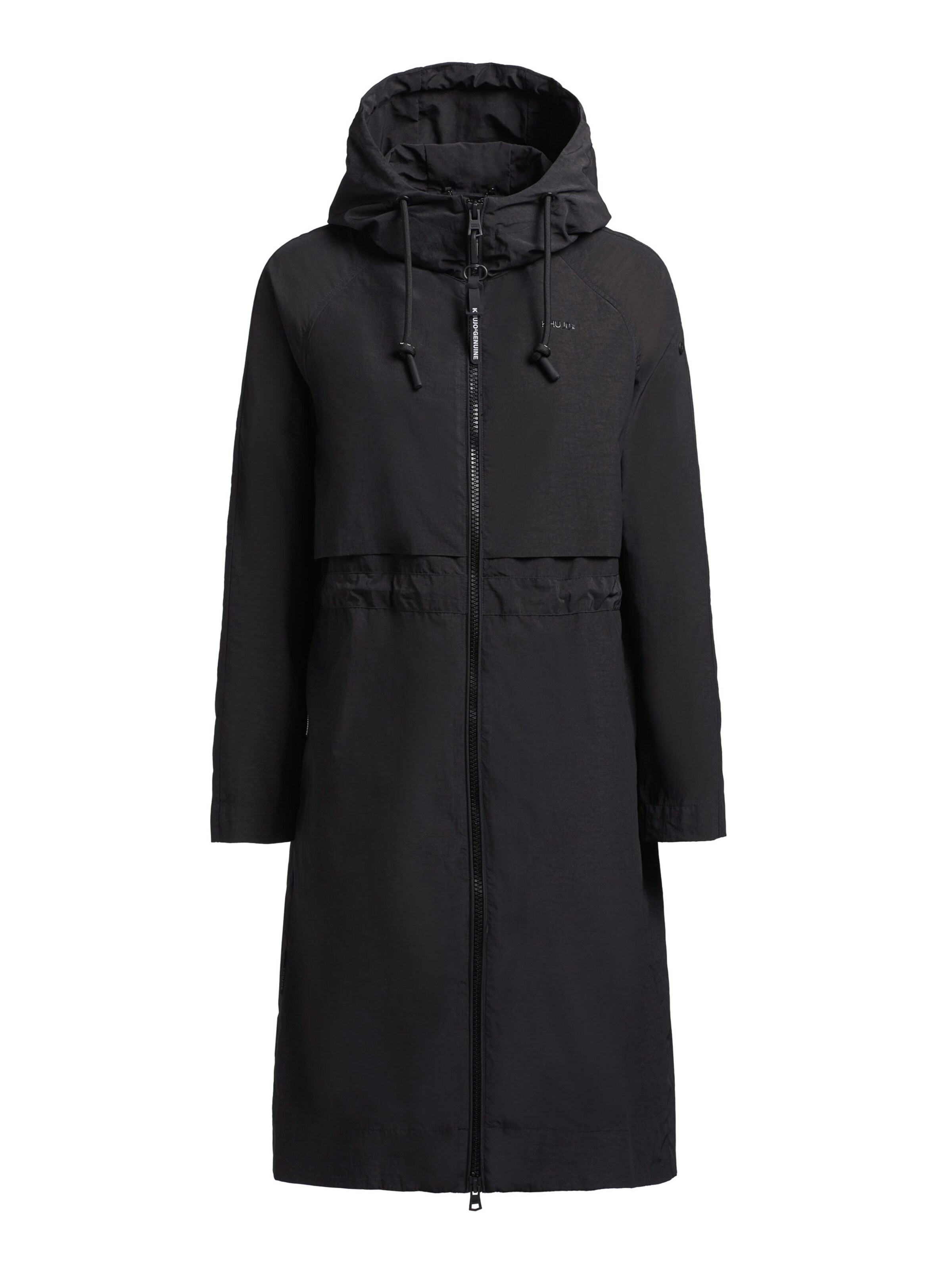 khujo Between-seasons coat 'Ruda' in Black: front