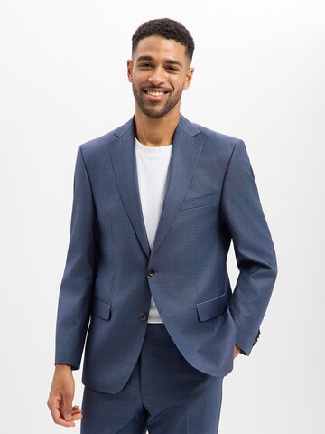 CARL GROSS Regular Fit Sakko 'Steven' in Blau: Vorderseite