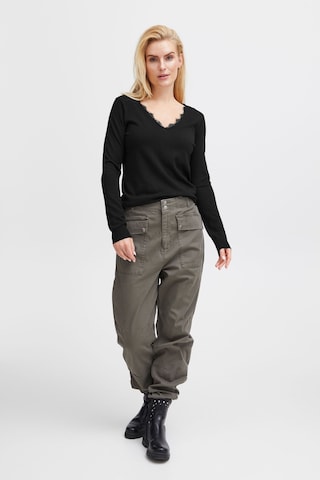 PULZ Jeans Sweater 'Sara' in Black
