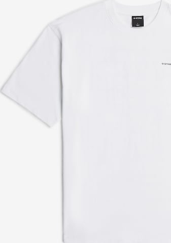 G-STAR Shirt 'Back Graphic Relaxed T-Shirt' in Wit: voorkant