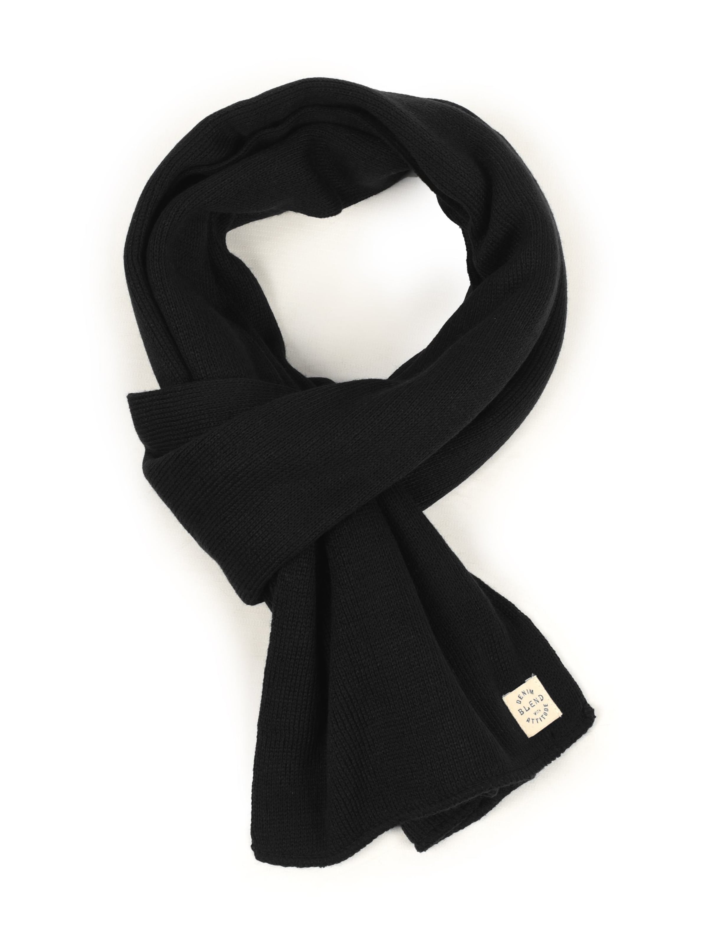 BLEND Sjaal 'Scar' in Zwart: voorkant