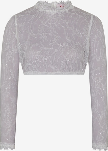 SPIETH & WENSKY Klederdracht blouse in Wit: voorkant