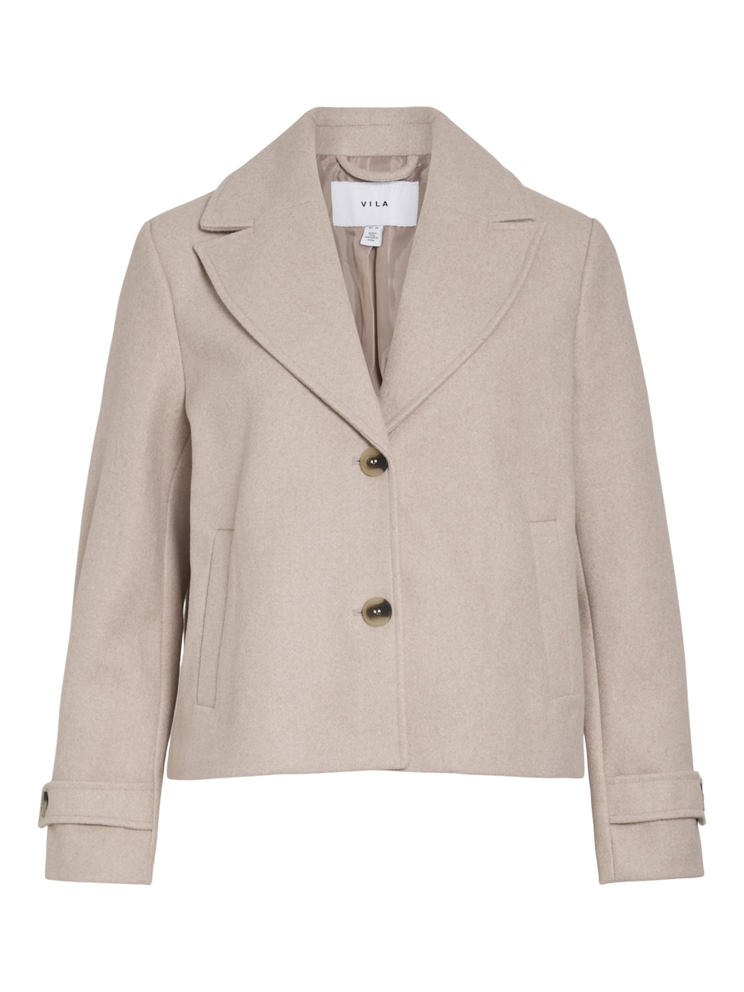 VILA Veste mi-saison 'VISOLO' en mastic, Vue avec produit
