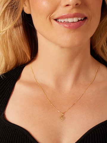 Lucardi Hangers 'Buchstabe' in Goud: voorkant