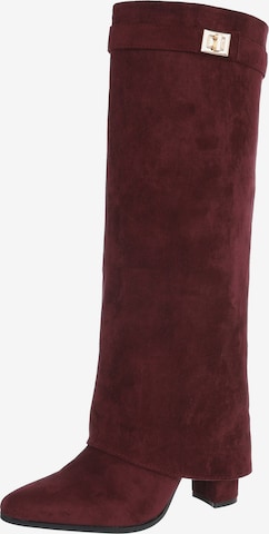 Ital-Design Stiefel in Rot: Vorderseite