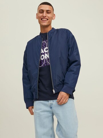 JACK & JONES Tussenjas in Blauw: voorkant