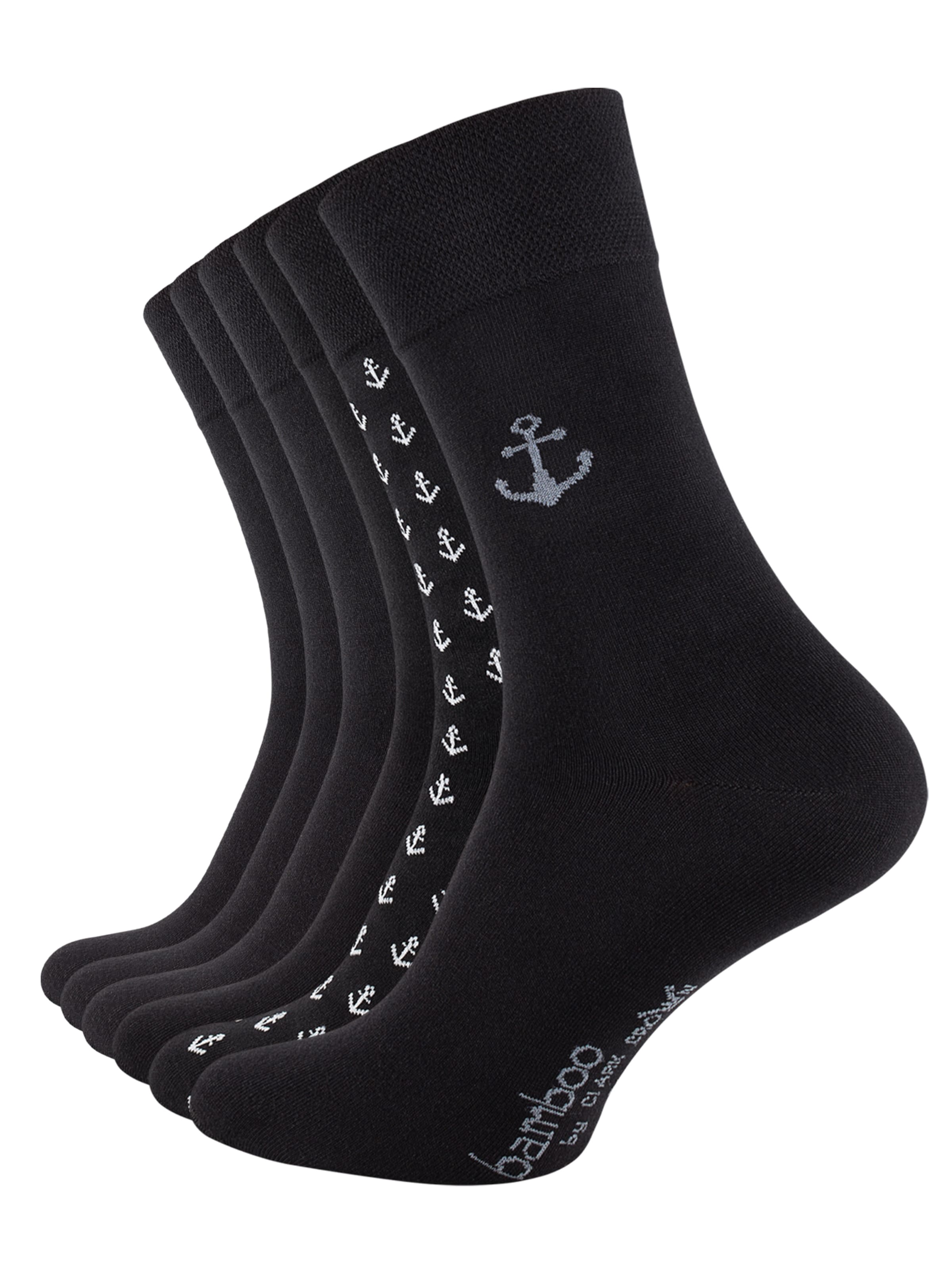 Calzino di Clark Crown in nero: frontale