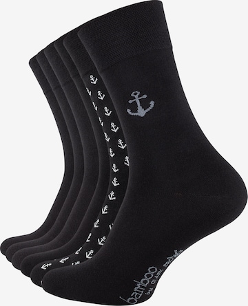 Chaussettes Clark Crown en noir : devant