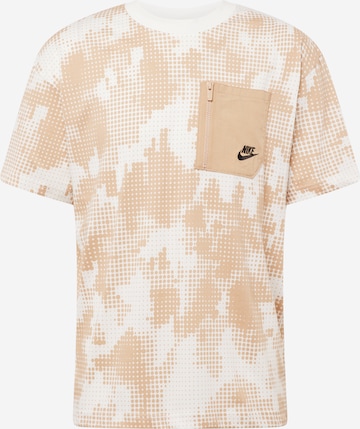 Nike Sportswear Тениска в кафяво: отпред