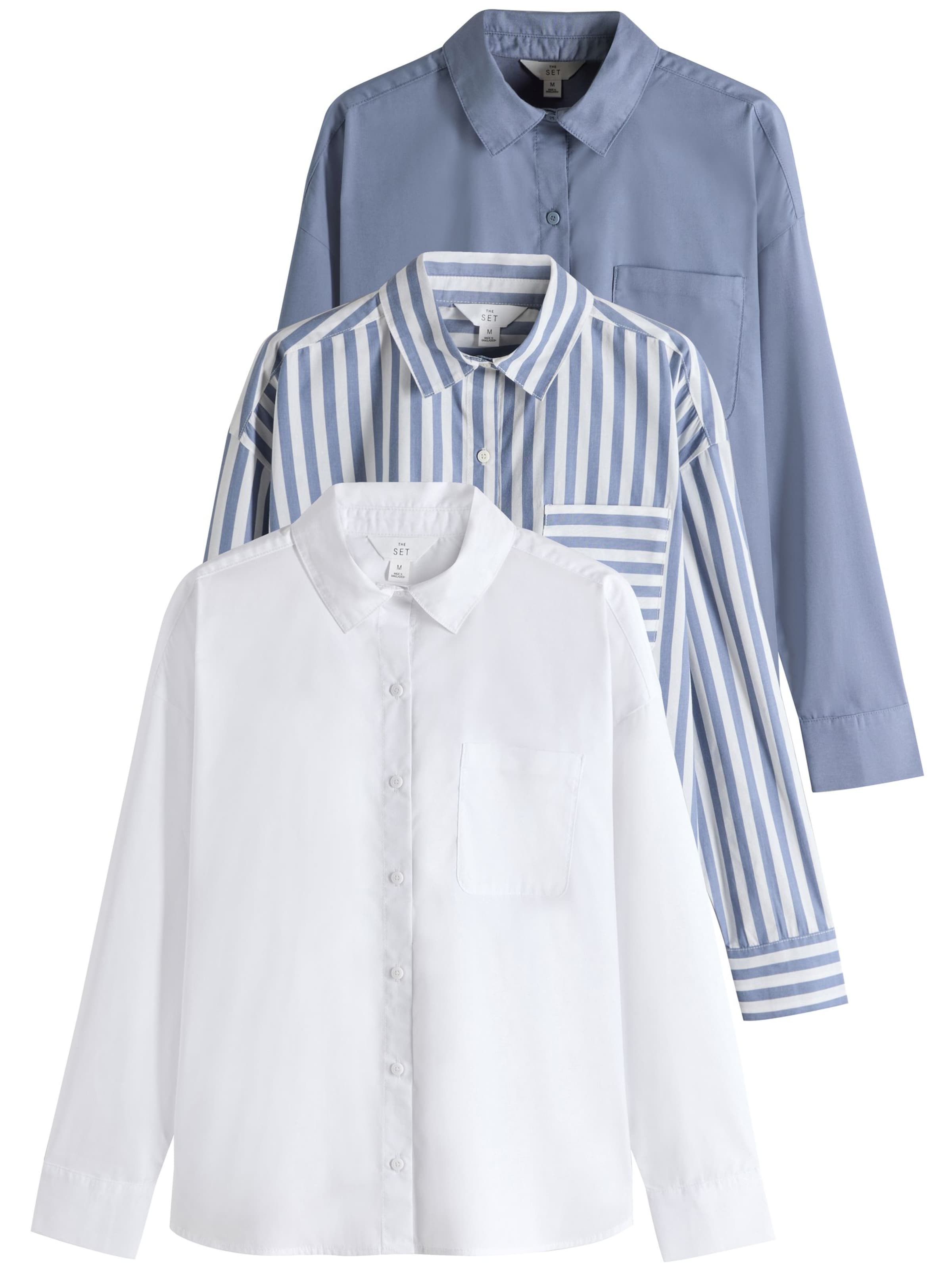 The Set Regular fit Skjorta i blå: framsida