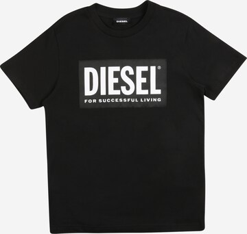 DIESEL - Camiseta 'TUSTY' en negro: frente