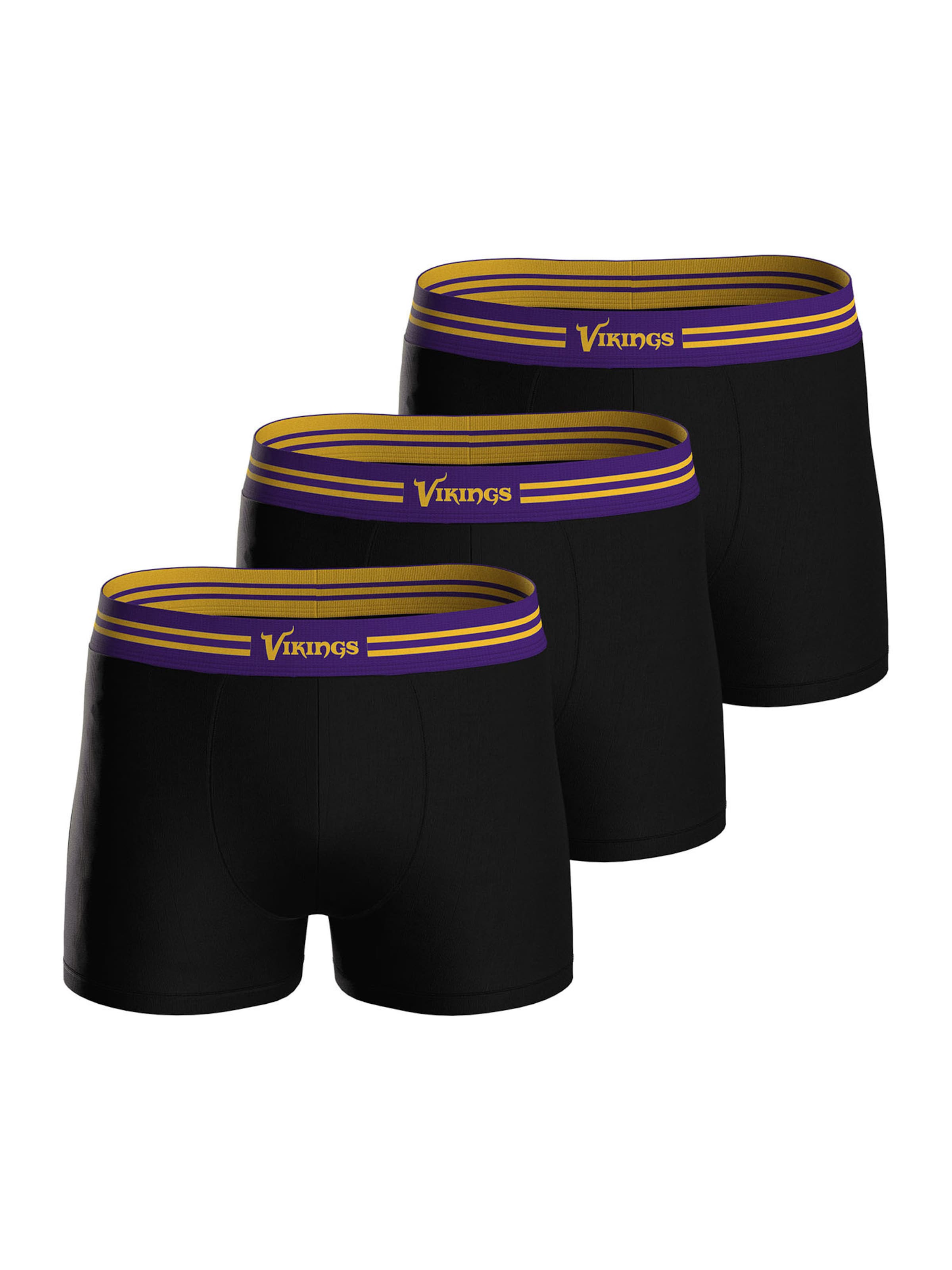 Huddle - Calzoncillo boxer 'Minnesota Vikings' en negro: frente