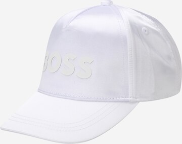 BOSS Kidswear Hat in White: front