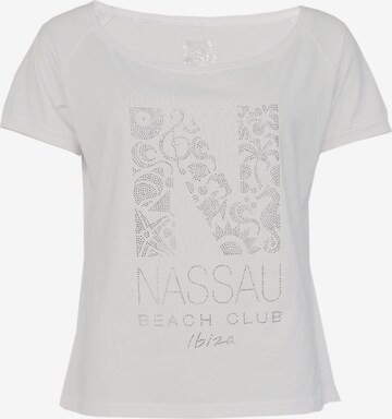 NASSAU Beach Club Shirt 'NB22004' in Wit: voorkant