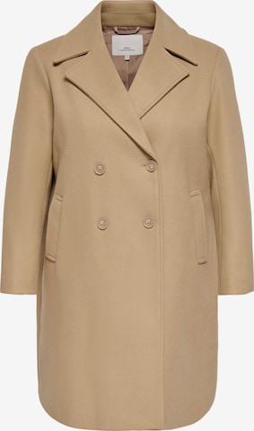 ONLY Carmakoma Tussenmantel in Beige: voorkant