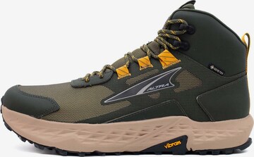 Altra Lace-Up Boots in Green: front