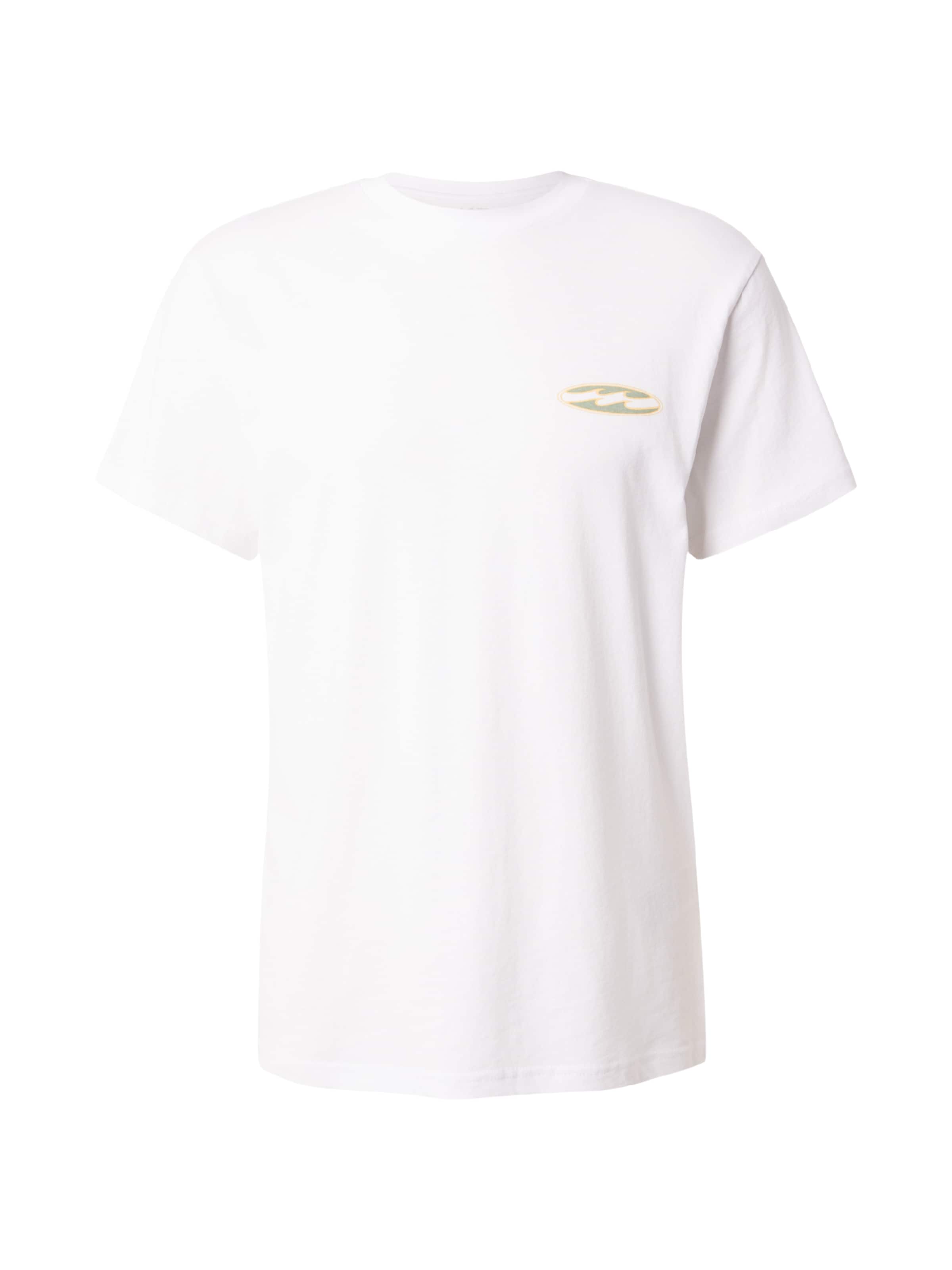 BILLABONG T-Shirt 'POSTER' in XS in dunkelgelb / oliv / weiß, Produktansicht