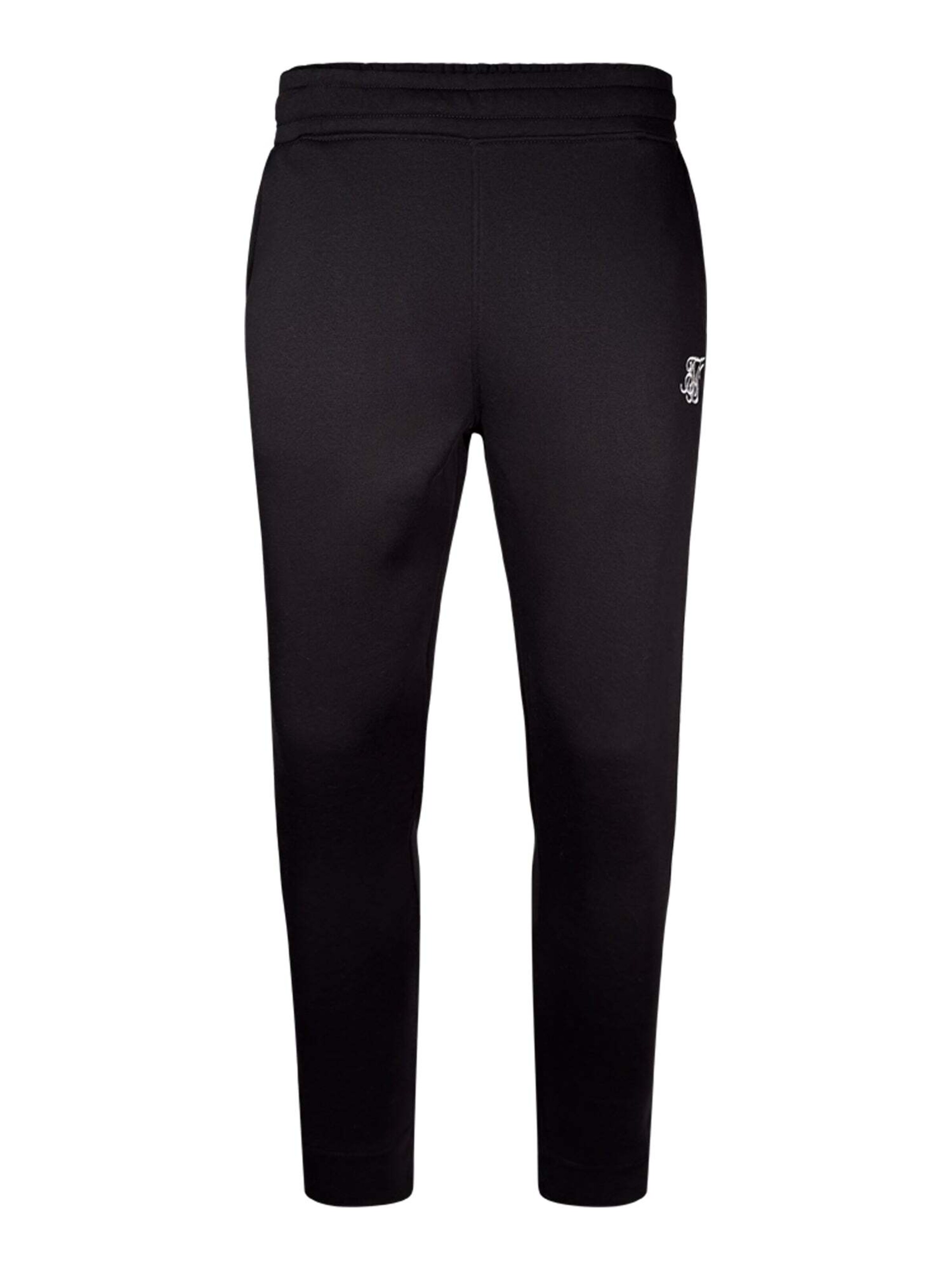 SikSilk Slim fit Workout Pants 'Essentials Joggers' in Black