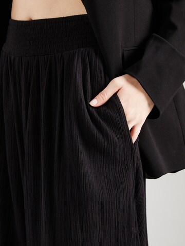 Lindex Wide Leg Hose in Schwarz