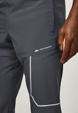 MONTERRAIN Regular Sporthose 'Ramble 3.0 Woven' in Grau