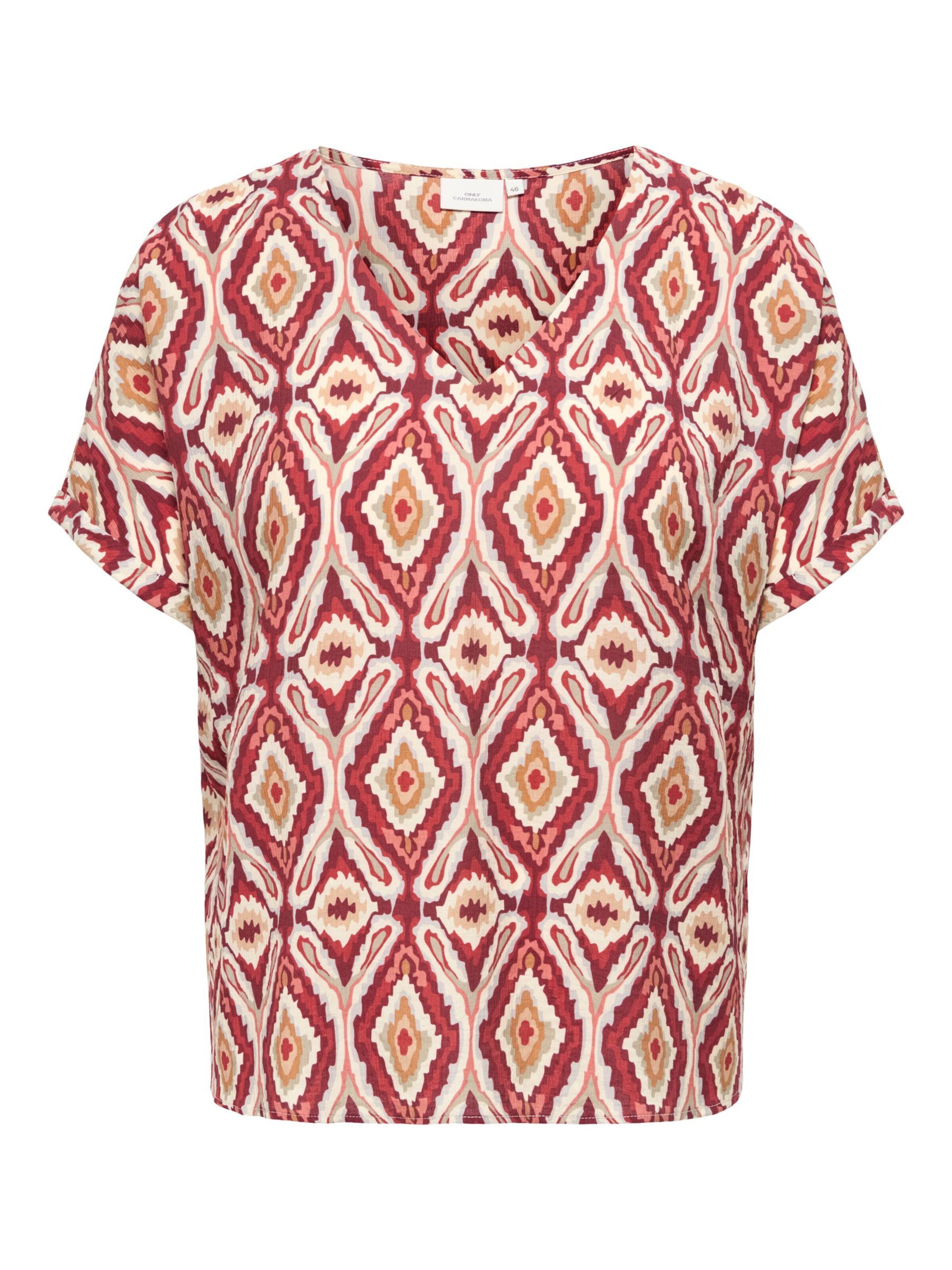 ONLY Carmakoma Blouse 'CARBelly' in Red: front