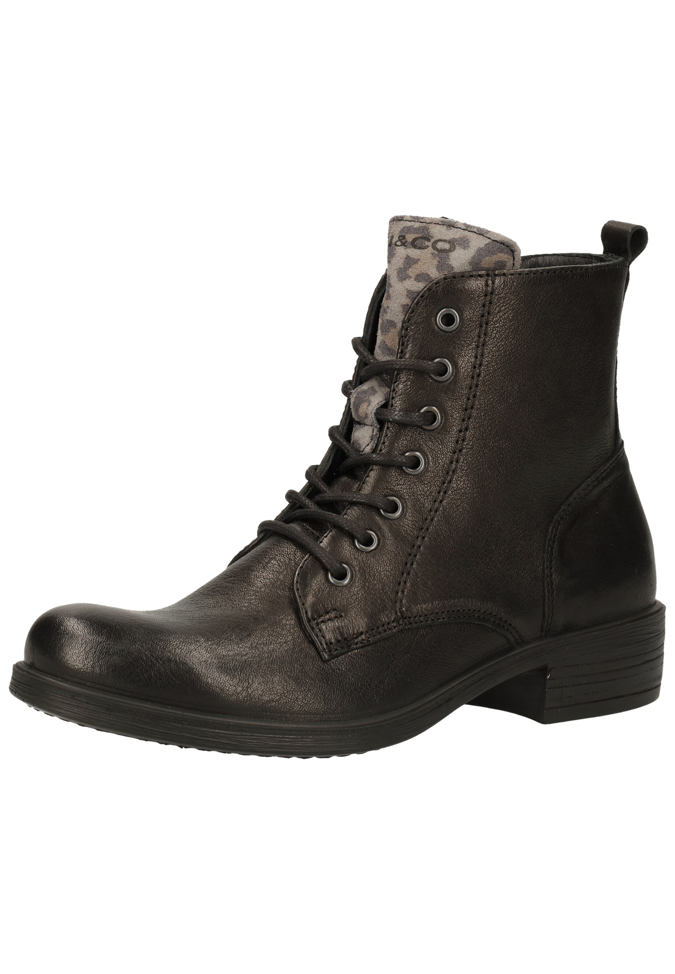 Stivaletto stringato di IGI&CO in nero: frontale
