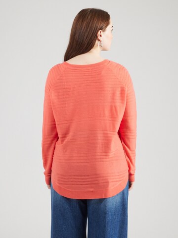 ONLY Carmakoma Pullover 'CARNEWAIRPLAIN' in Rot