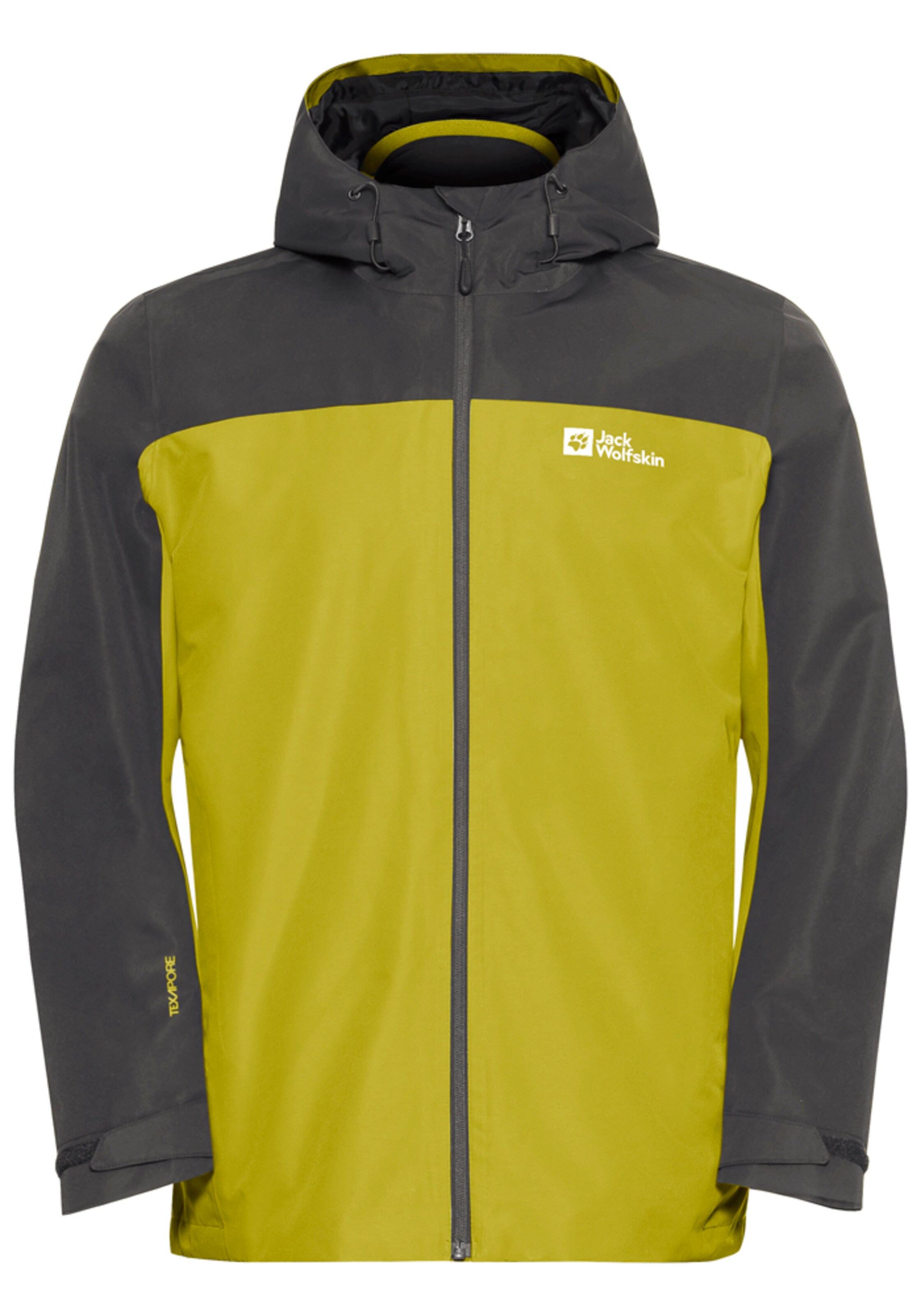 JACK WOLFSKIN Outdoor jacket 'Taubenberg' in Black: front