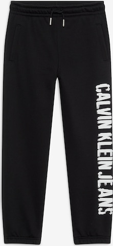 Calvin Klein Jeans Loosefit Broek in Zwart: voorkant