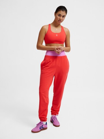 Hummel Tapered Sportbroek 'Pulse' in Rood