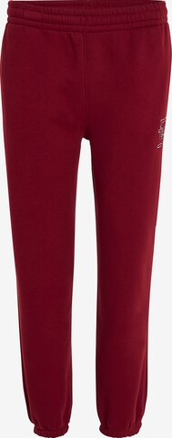 Effilé Pantalon TOMMY HILFIGER en rouge : devant