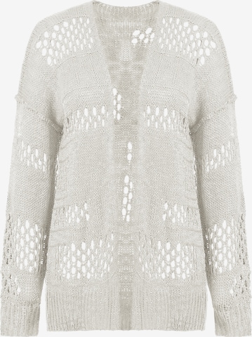 Imily Bela Pletena jopa | bela barva: sprednja stran