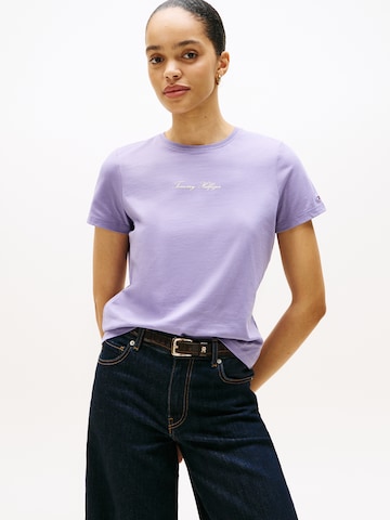 TOMMY HILFIGER Póló 'CLASSIC' - lila: elől